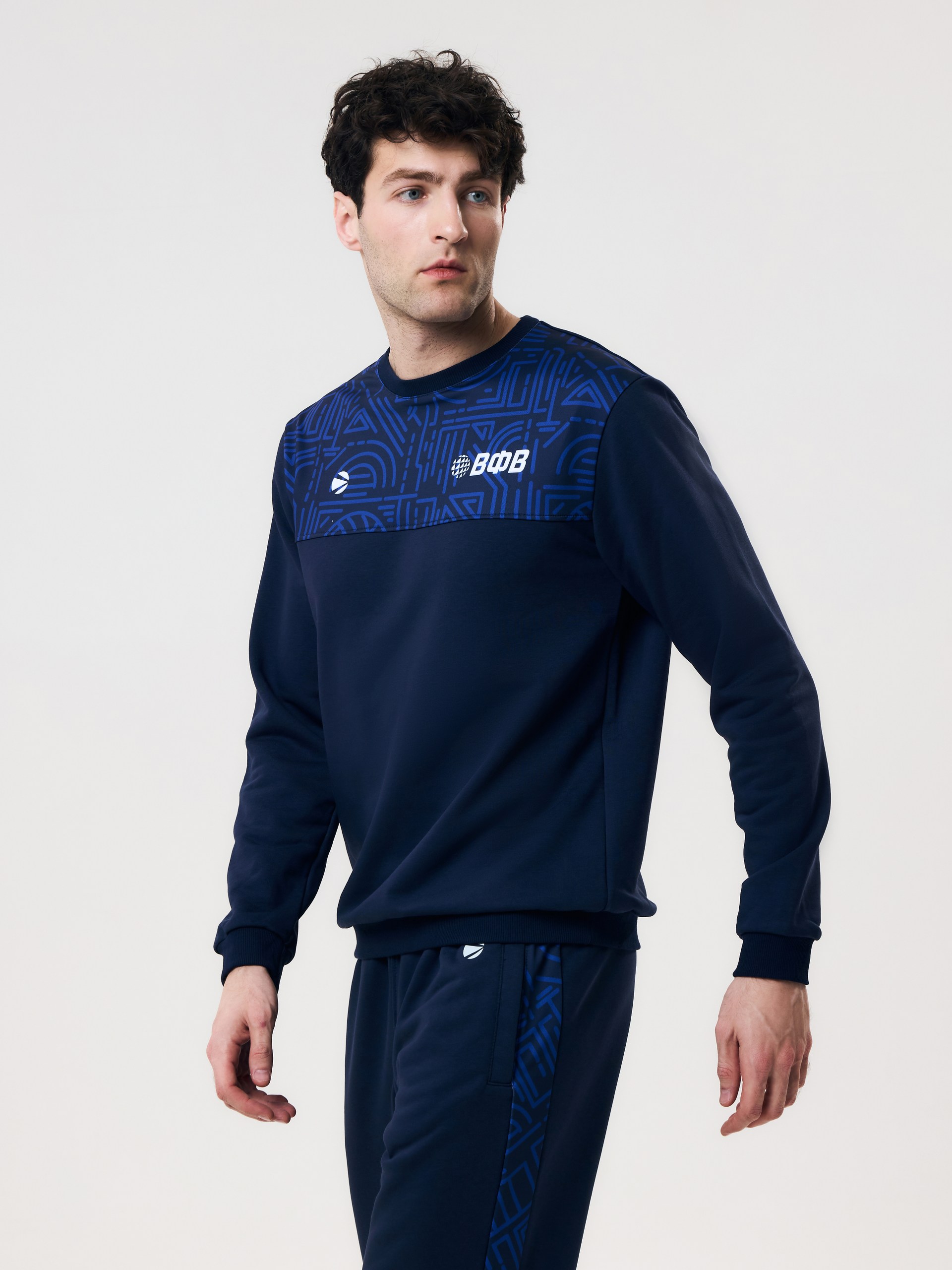 Свитшот мужской Волар 5XL (индиго) арт. 432 