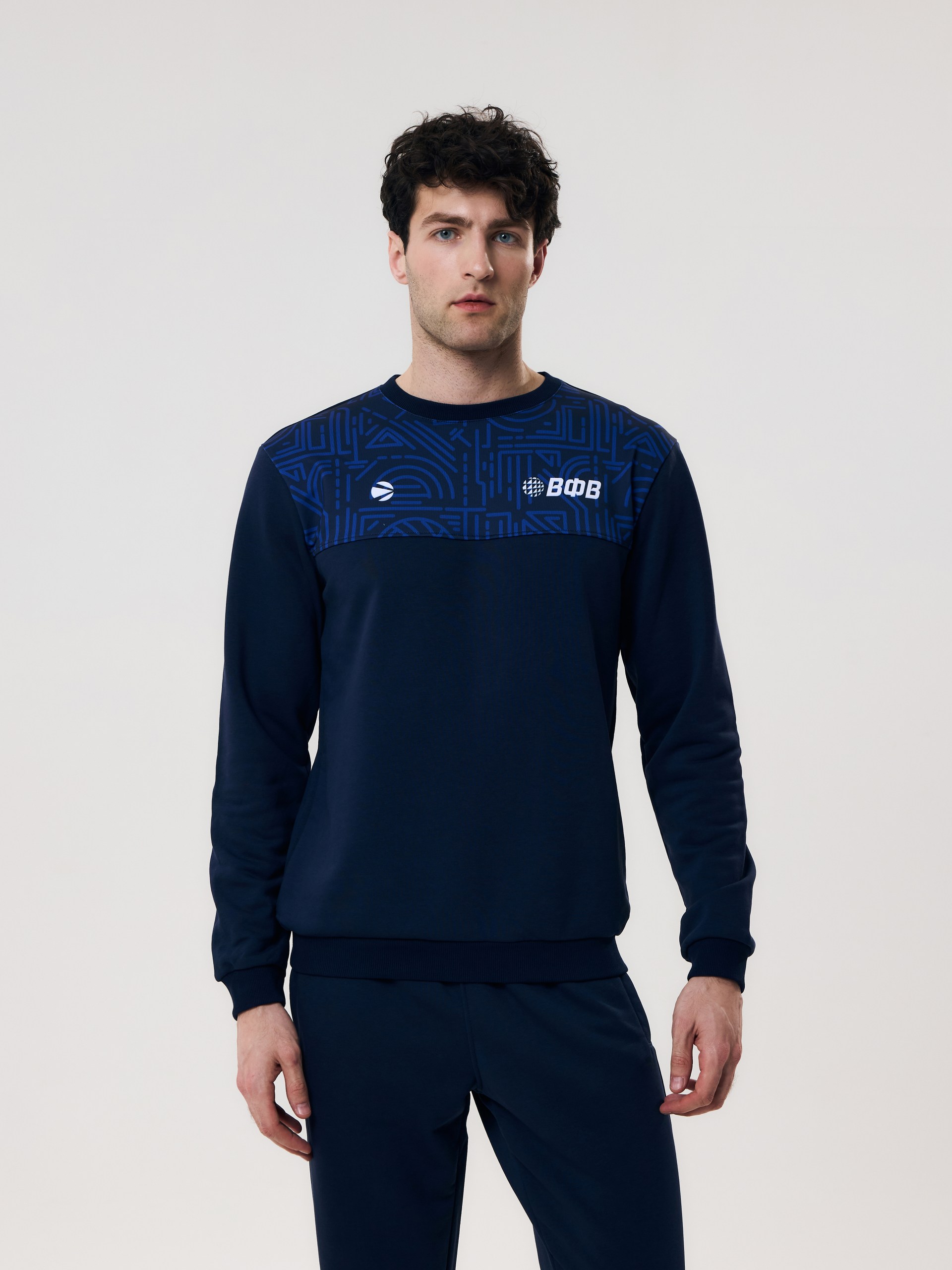 Свитшот мужской Волар 5XL (индиго) арт. 432 