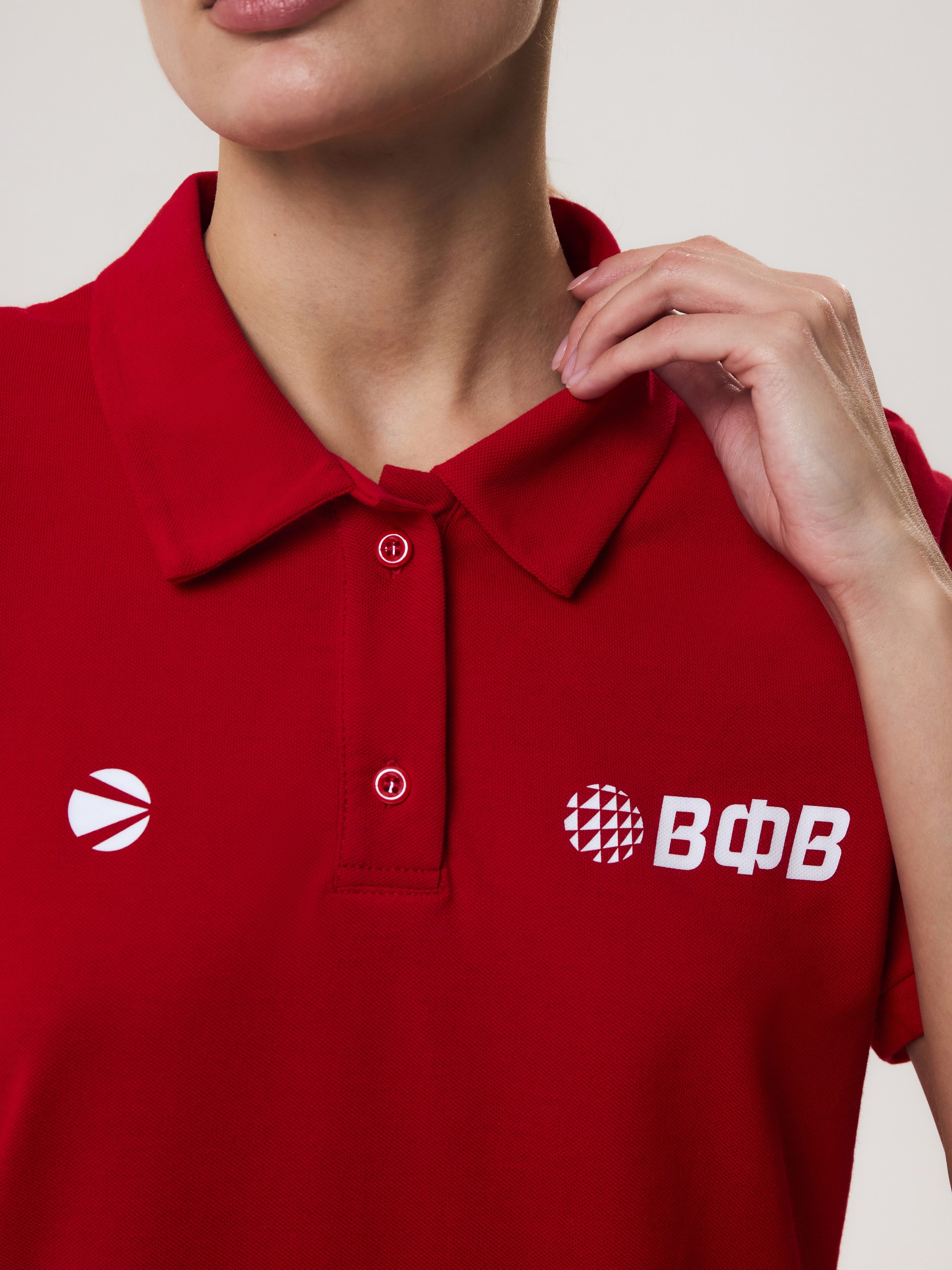 Поло женскoe Волар 3XL (красный) 178W/п