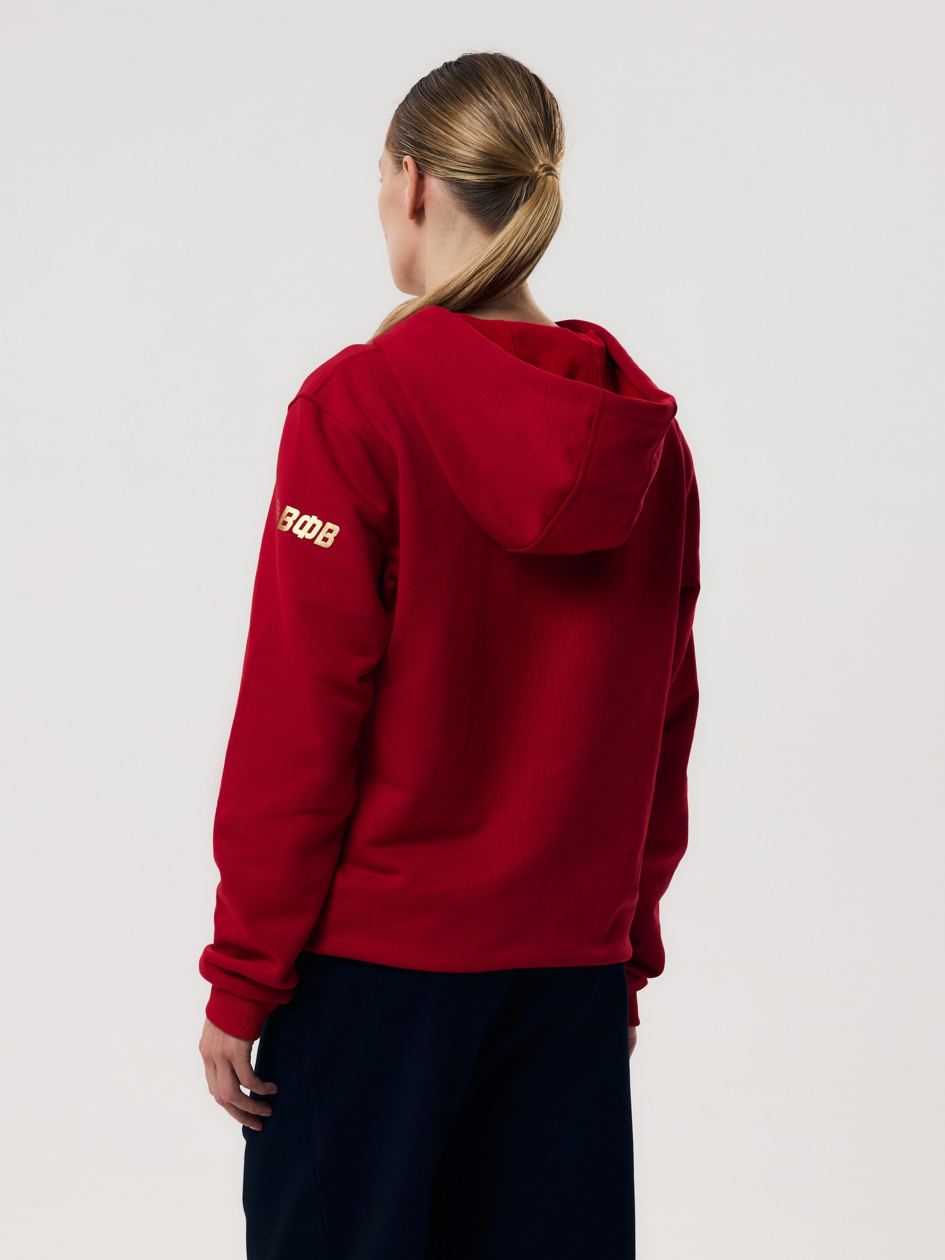 Худи женские Волар 3XL (красный)