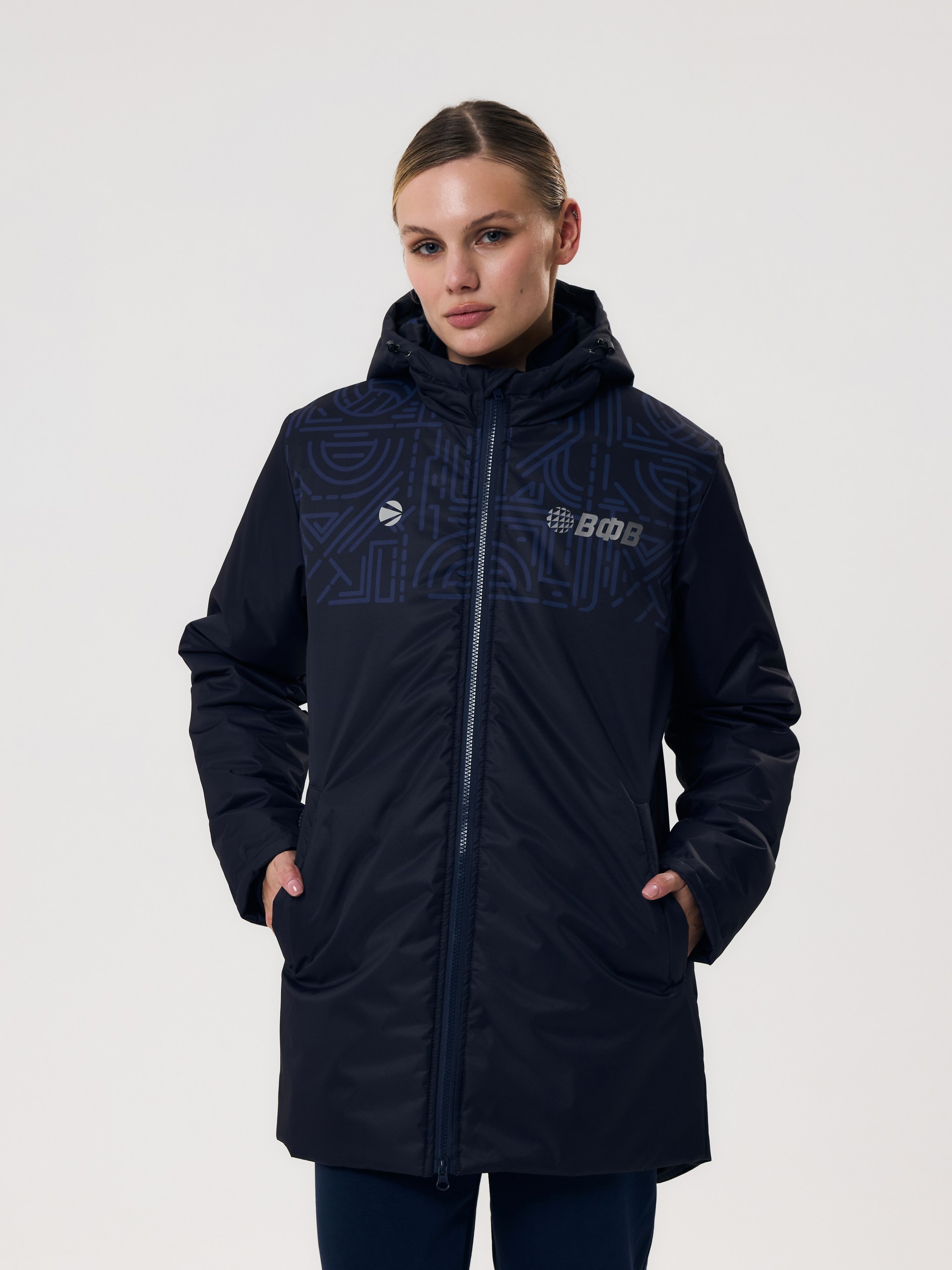 Куртка демисезонная женская Волар 2XL (тёмно-синий) арт. 959W