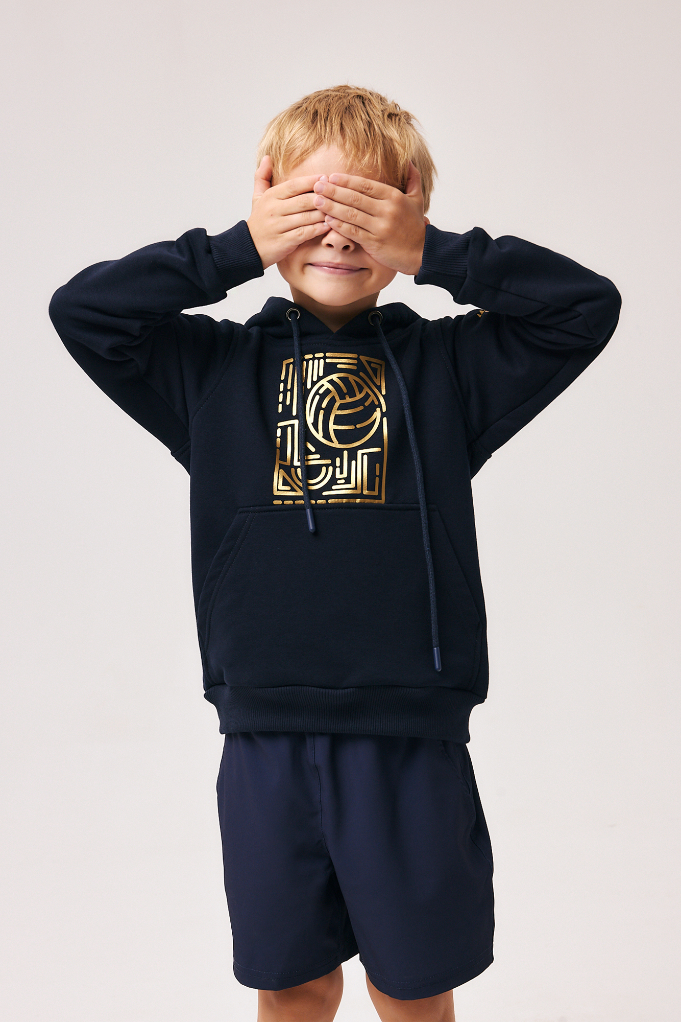 Худи для мальчика и девочки 122 (темно-синий) Ch-417