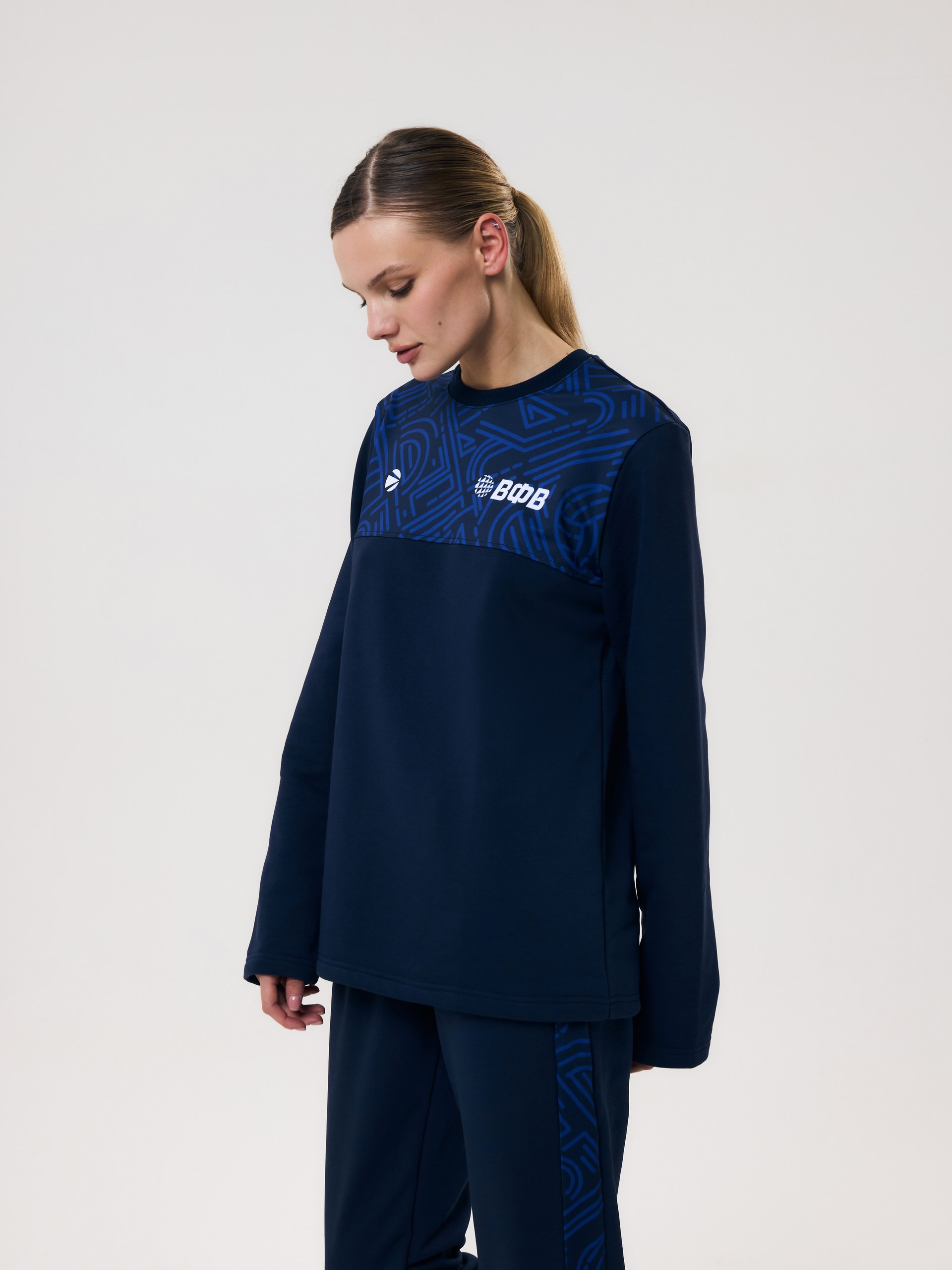 Свитшот женский Волар M (индиго) арт.448W