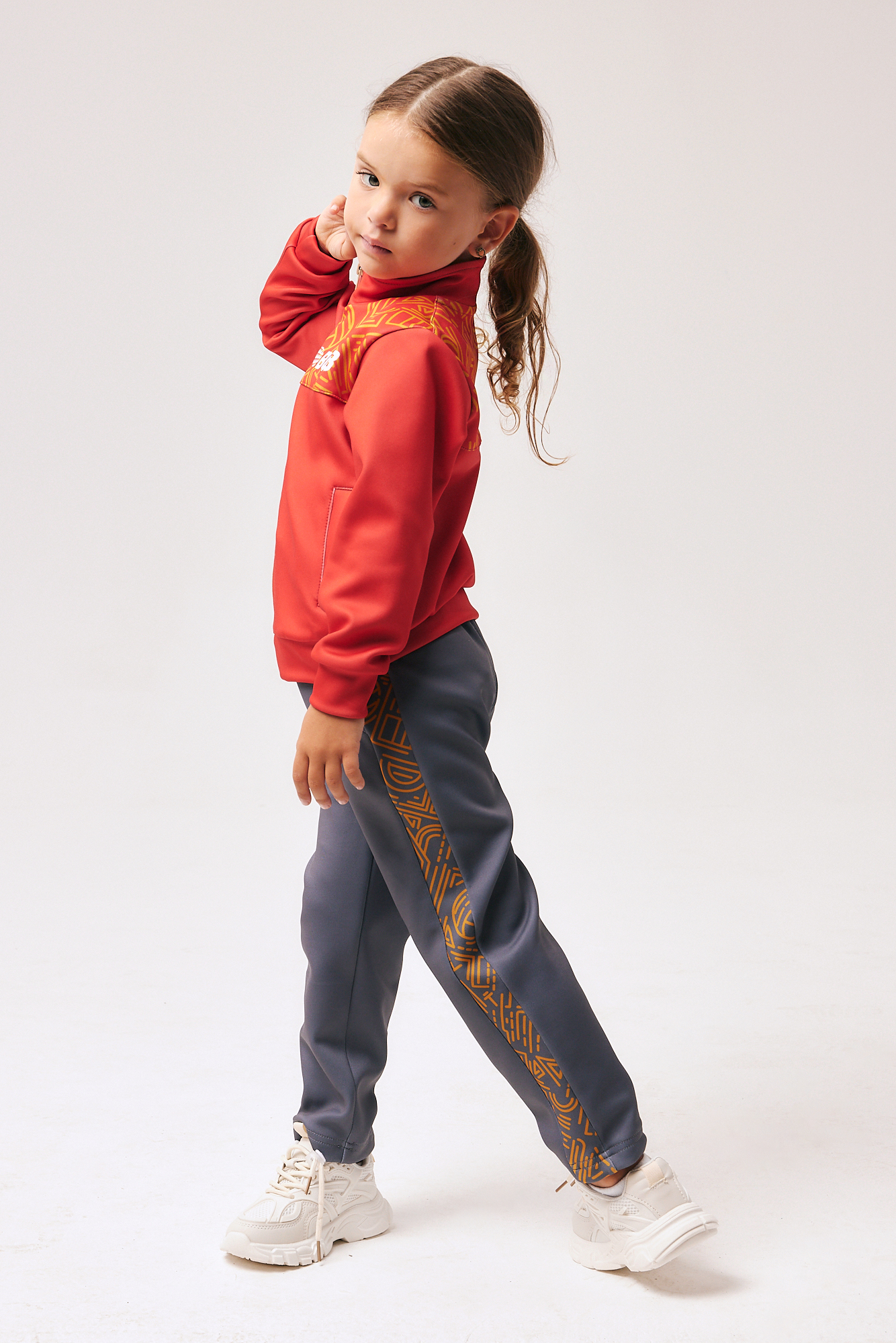 Толстовка на молнии без капюшона для мальчика и девочки 