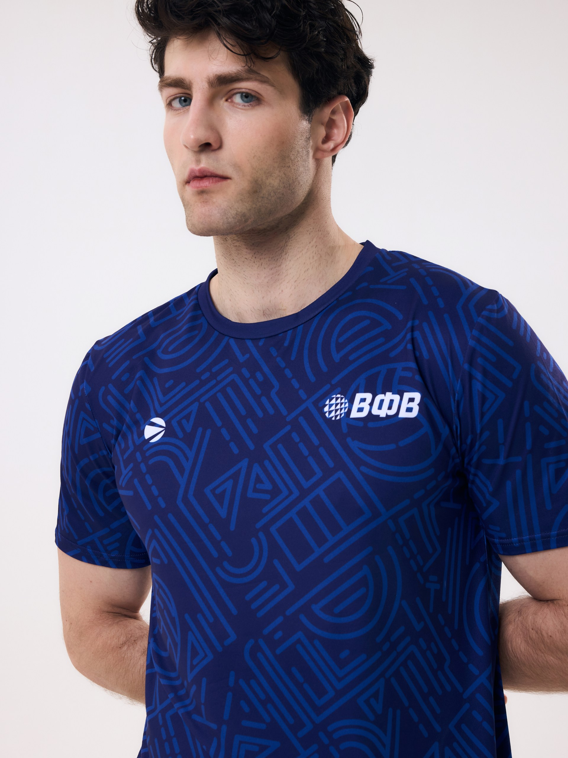 Футболка мужская Волар L (индиго) арт. 101OS