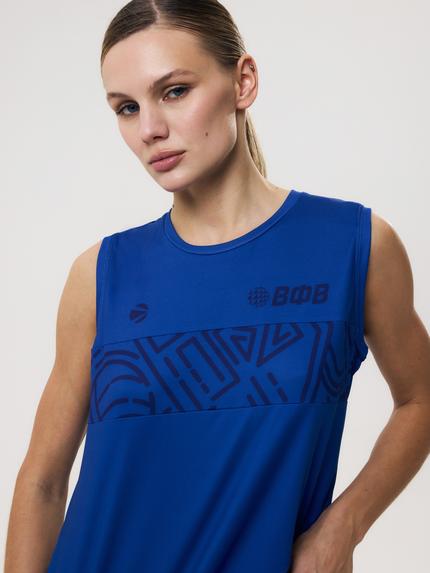 Майка тренировочная женская без рукава