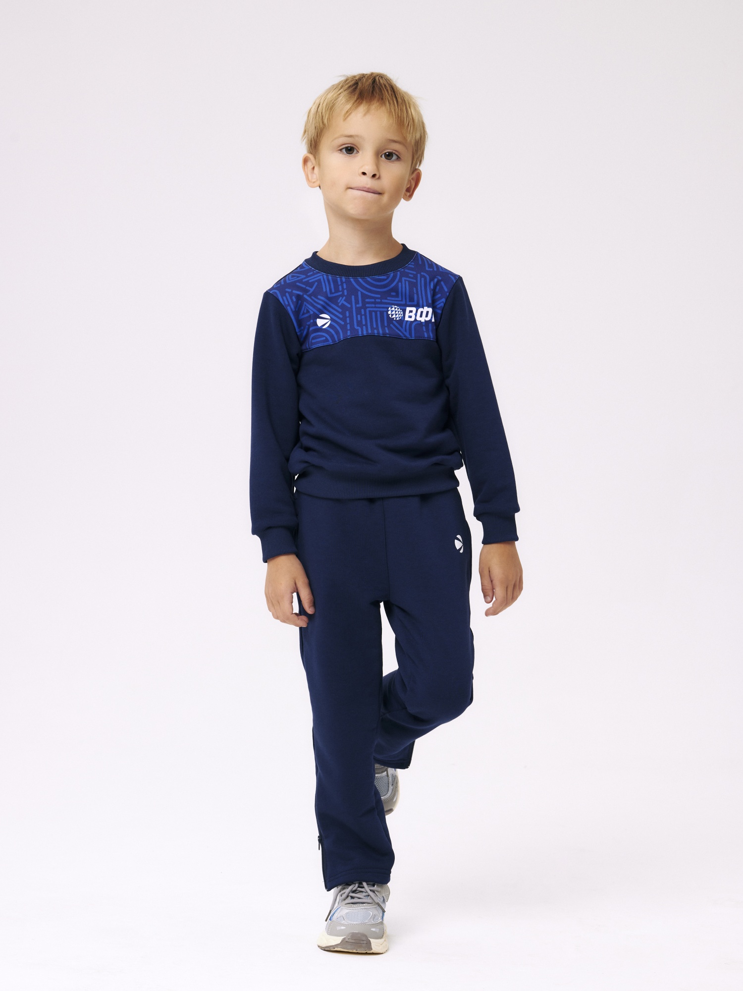 Брюки спортивные с молнией внизу для мальчика и девочки