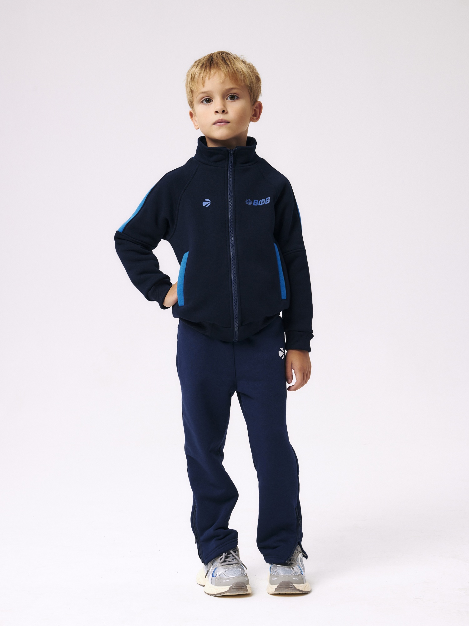 Толстовка с начесом на молнии для мальчика и девочки