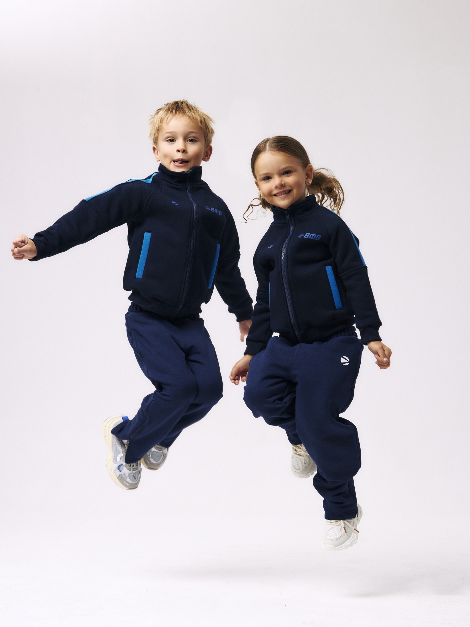 Толстовка с начесом на молнии для мальчика и девочки 158 (темно-синий) Ch-442