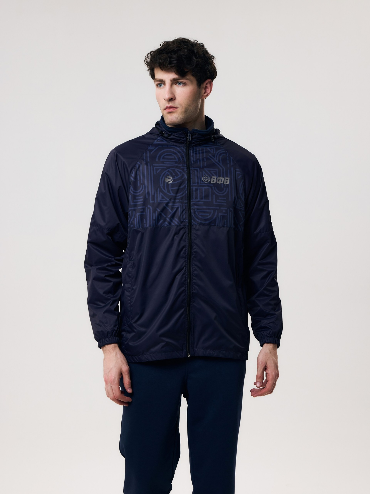 Куртка ветрозащитная мужская Волар 5XL (тёмно-синий) арт. 811